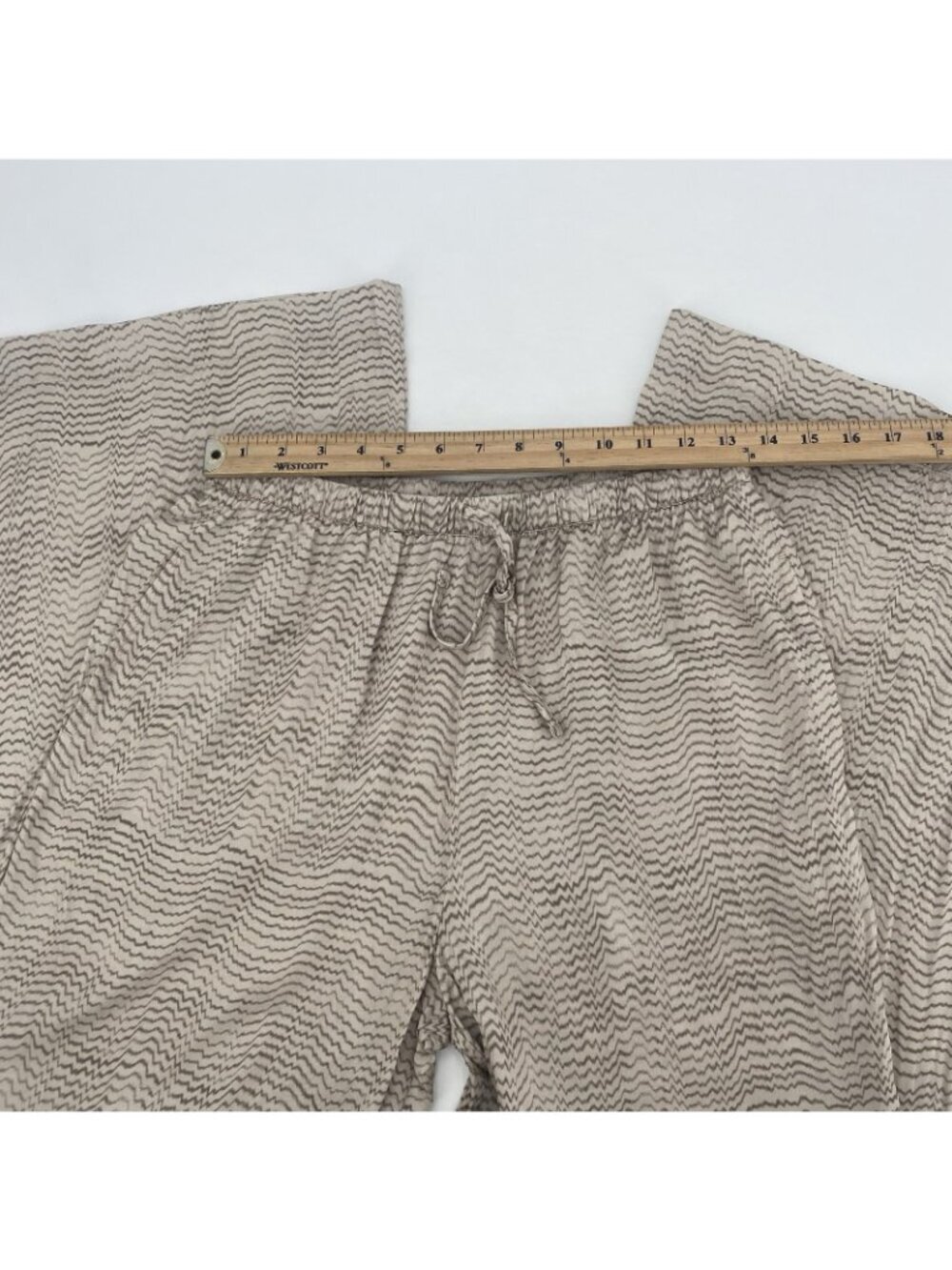 Haven Well Within Size Small Marled Pajama Set Beige Brown Satin Lounge Viscose - Picture 8 of 16